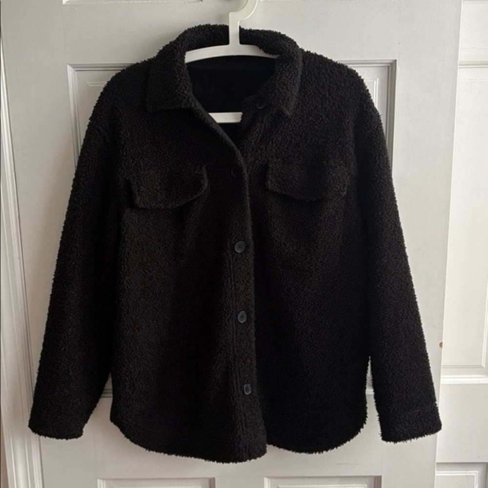 Vince Charcoal Teddy Jacket